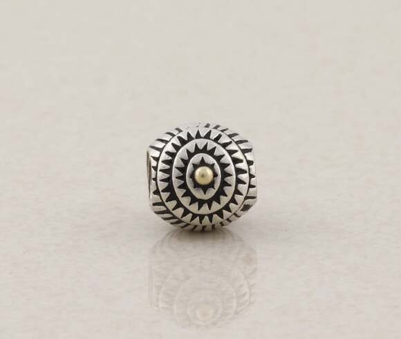 Chamilia Jewelry - Sterling Silver Chamilia 925 & 14k Gold Bead Charm 3/8" x 3/8"